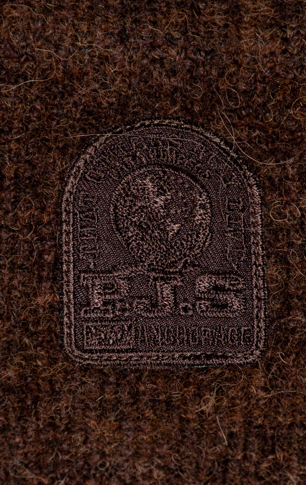 Женская повязка PARAJUMPERS ALPACA BAND FW 25/26 dark brown 