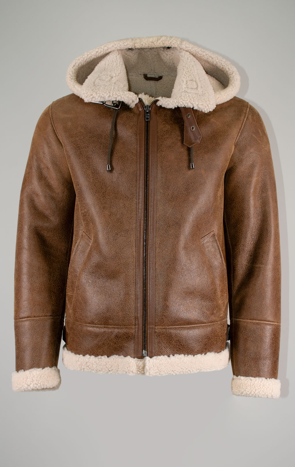 Куртка-пилот KODZIC B-3 HOODED SLIM FIT овчина FW 25/26 vintage khaki 