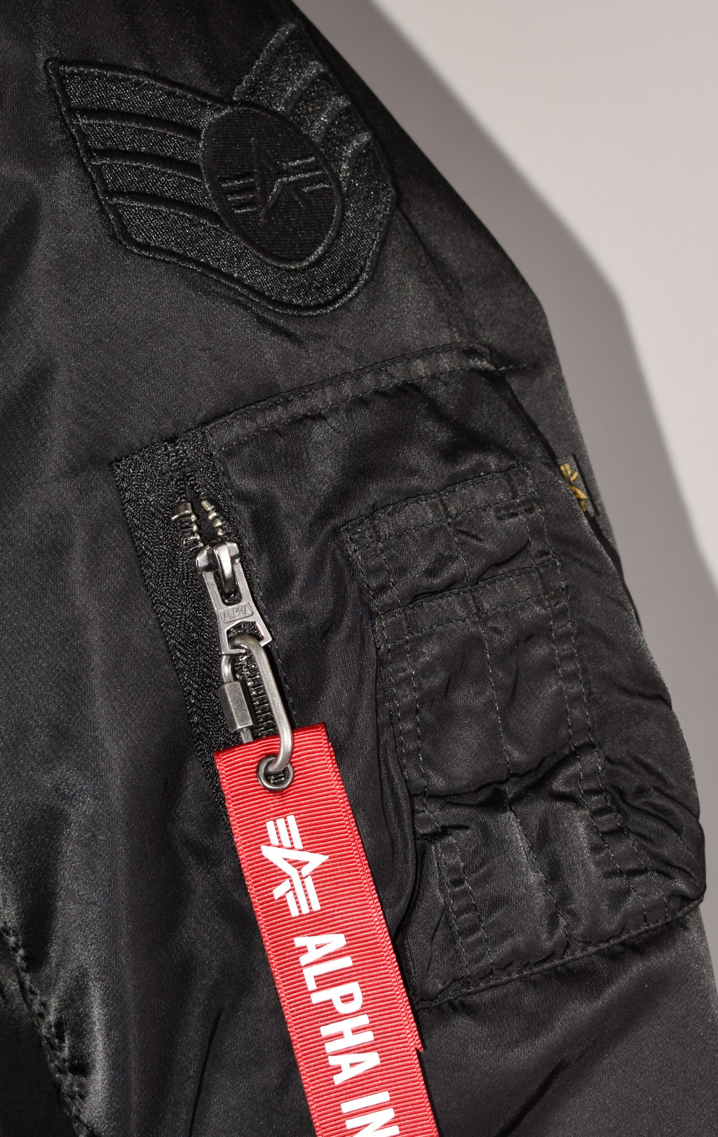 Ветровка-бомбер лётная ALPHA INDUSTRIES L-2B SQUADRON BATTLEWASH SS 22 m black 