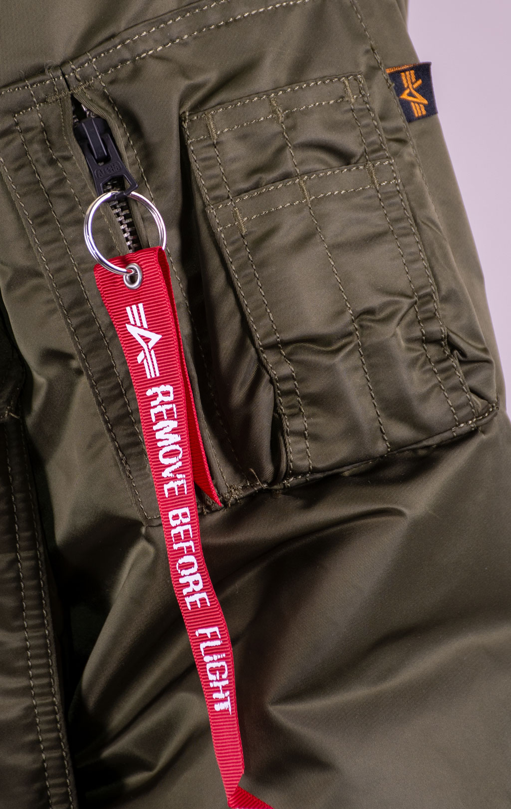 Аляска короткая ALPHA INDUSTRIES 45P HOODED CUSTOM dark green 