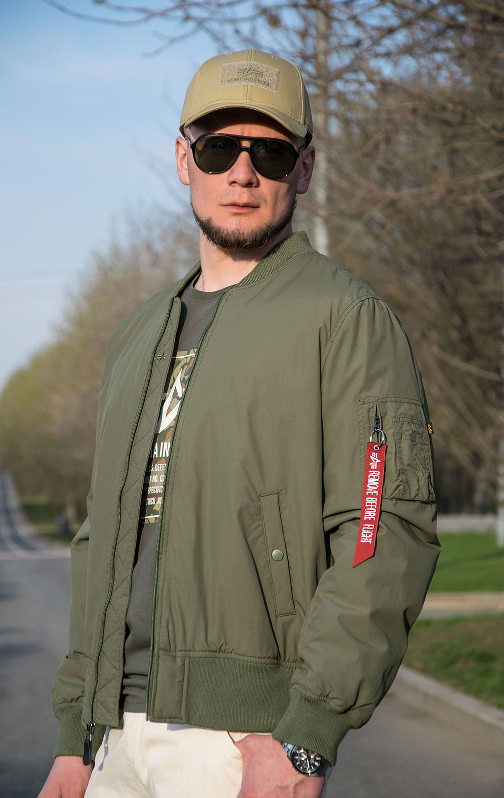 Куртка-бомбер ALPHA INDUSTRIES MA-1 PRIMALOFT sage 