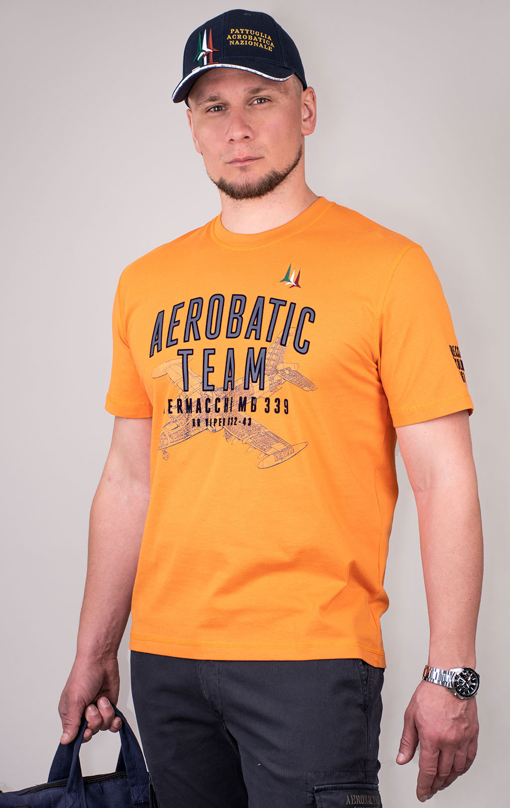 Футболка AERONAUTICA MILITARE SS 24/BD carrot orange (TS 2219) 