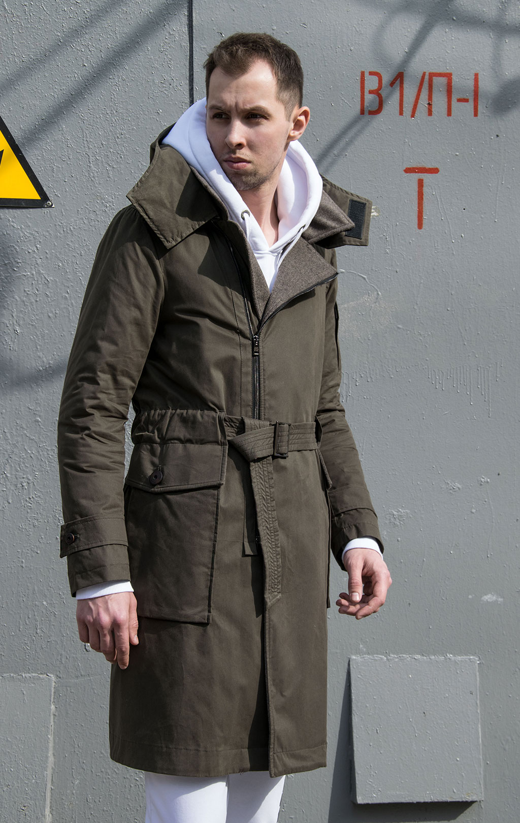 Пальто Giancarlo Rossi CORPS dark green 