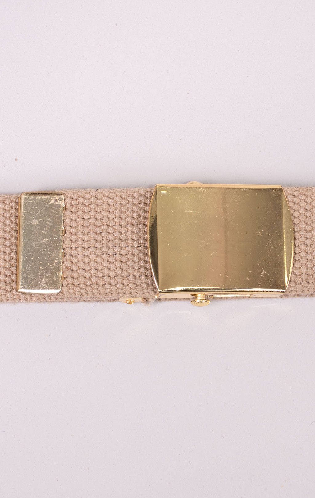 Ремень брючный брезент gold buckle brown б/у Голландия
