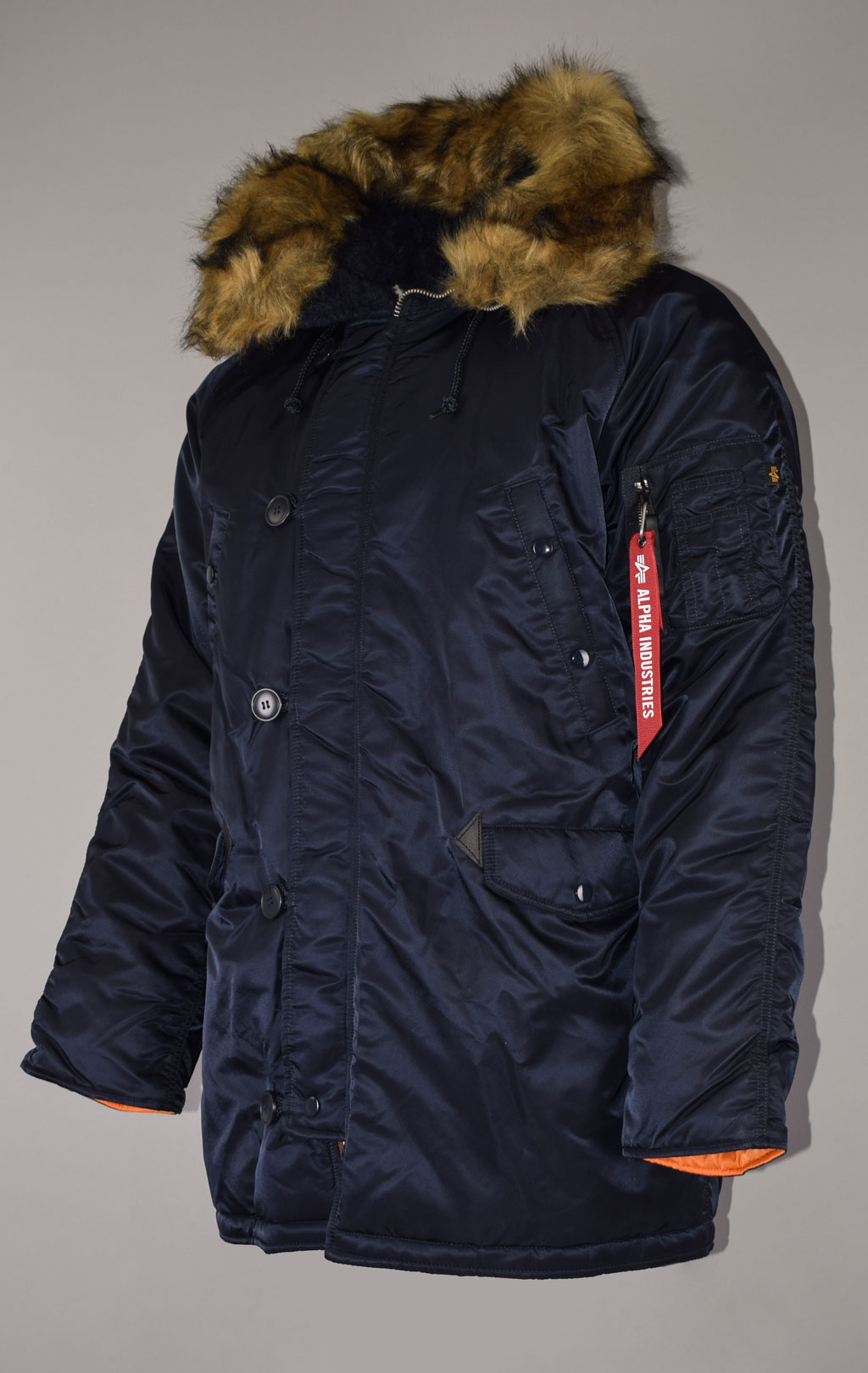 Аляска ALPHA INDUSTRIES N-3B SLIM FIT FW 22/23 m rep. blue 