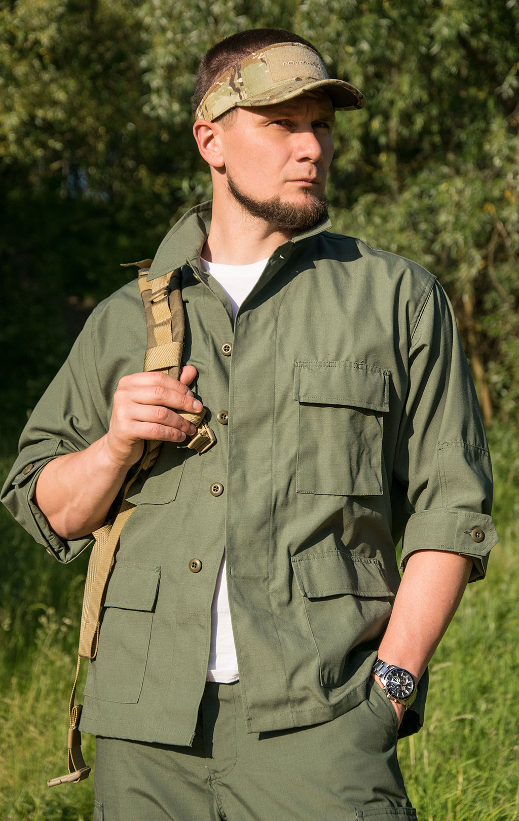 Китель полевой Tru-Spec BDU полиэстер Rip-Stop olive 