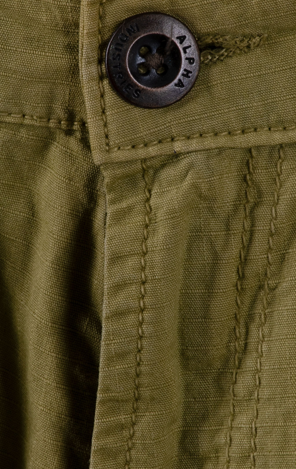 Шорты карго ALPHA INDUSTRIES rip-stop khaki green 