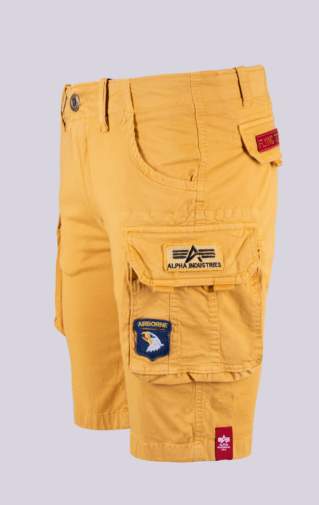 Шорты карго ALPHA INDUSTRIES CREW SHORT PATCH wheat 