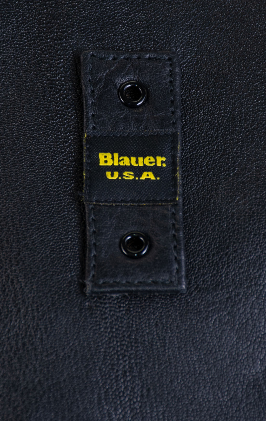 Куртка с капюшоном BLAUER ALDER кожа FW 25/26 black (L01317) 