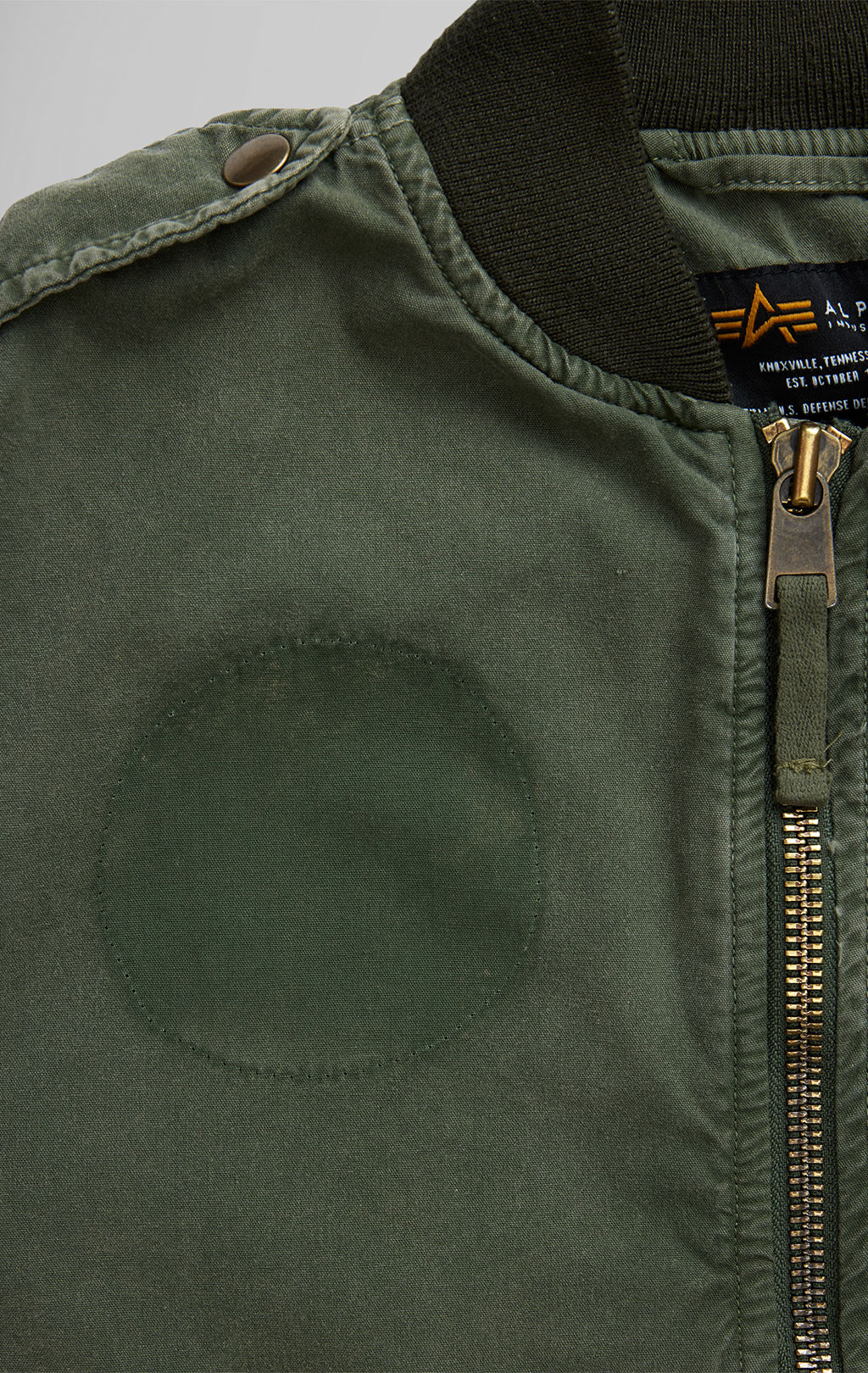 Женский бомбер-ветровка ALPHA INDUSTRIES L-2B RIP AND REPAIR FLIGHT JACKET SS 24 m OG-107 green 