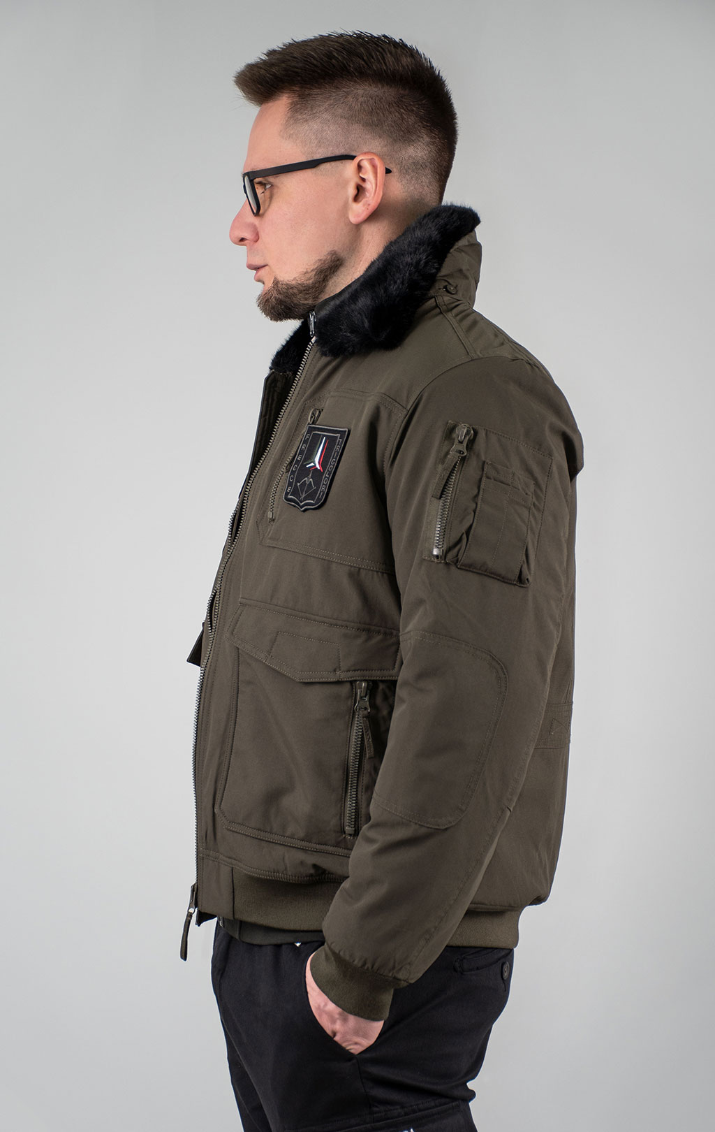 Куртка-пилот AERONAUTICA MILITARE FW 24/25/BD dark musk (AB 2106) 