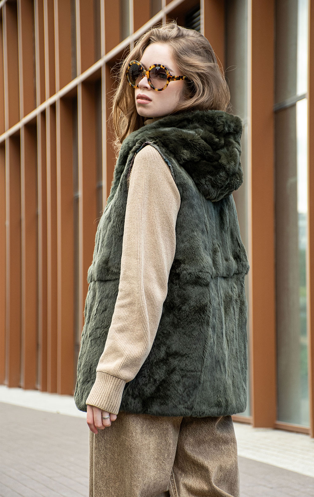 Женская парка AKTUAL QUEEN army green 