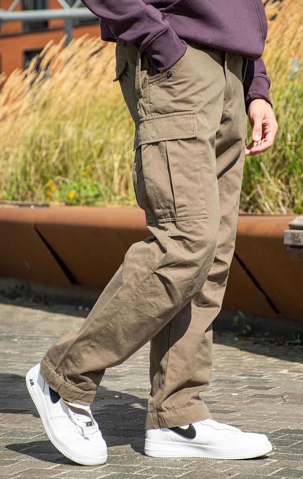 Брюки-карго парашюты ALPHA INDUSTRIES M-65 PANT плотные coyote brown 