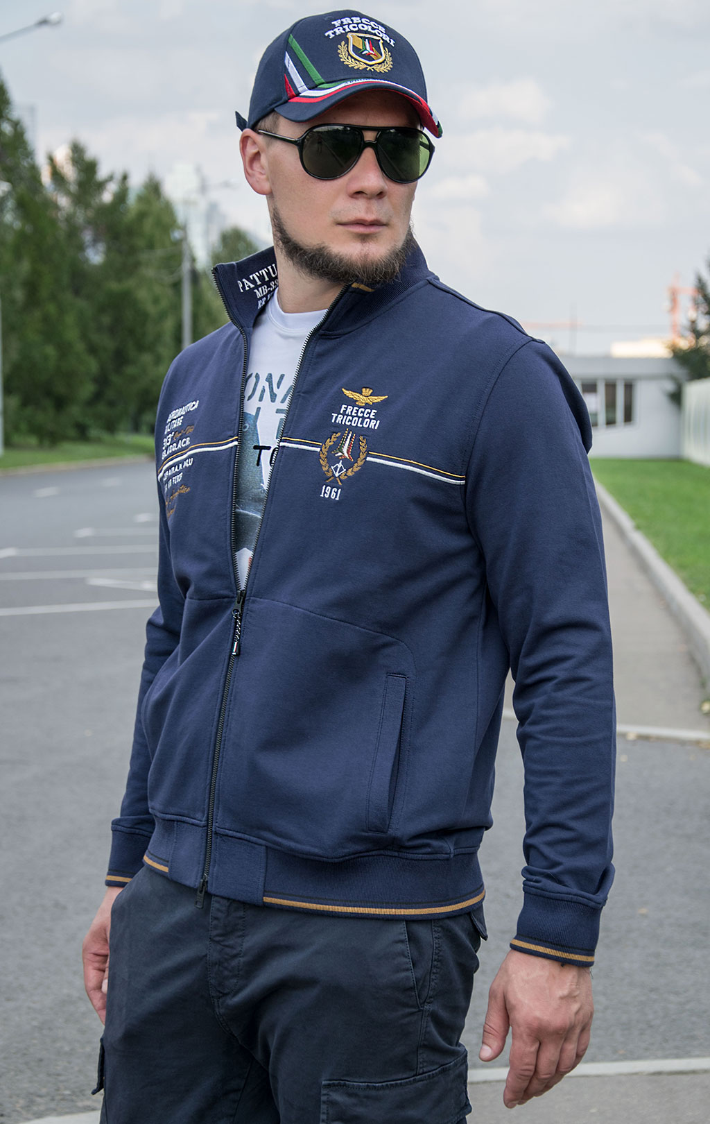 Олимпийка AERONAUTICA MILITARE FW 21/22/TR blue navy (FE 1633) 