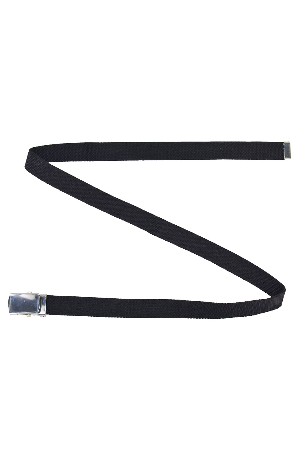 Ремень брючный Mil-Tec брезент silver buckle (110 см.) black 