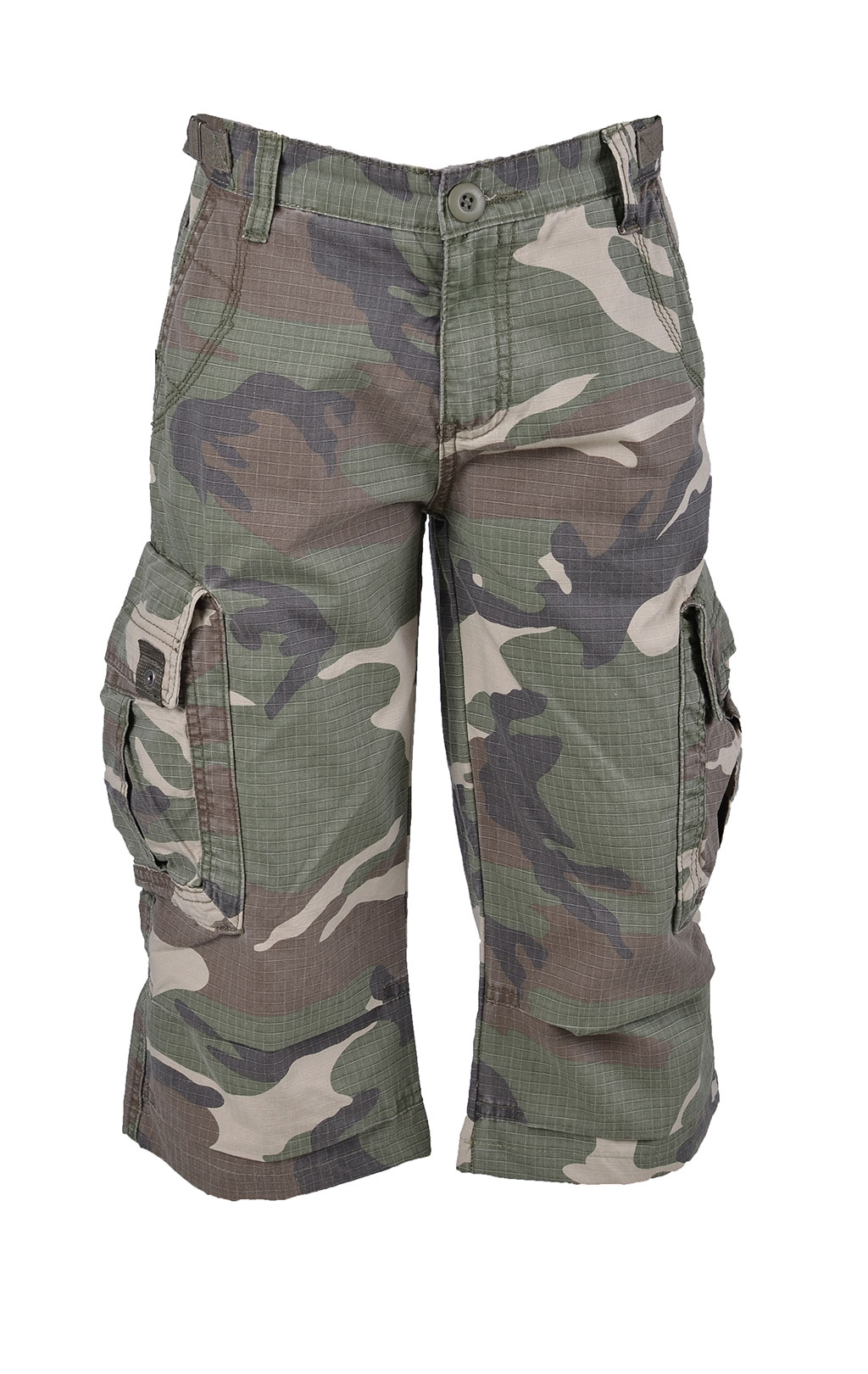 Детские шорты карго удлинённые Fostex GIOVANNI camo woodland 
