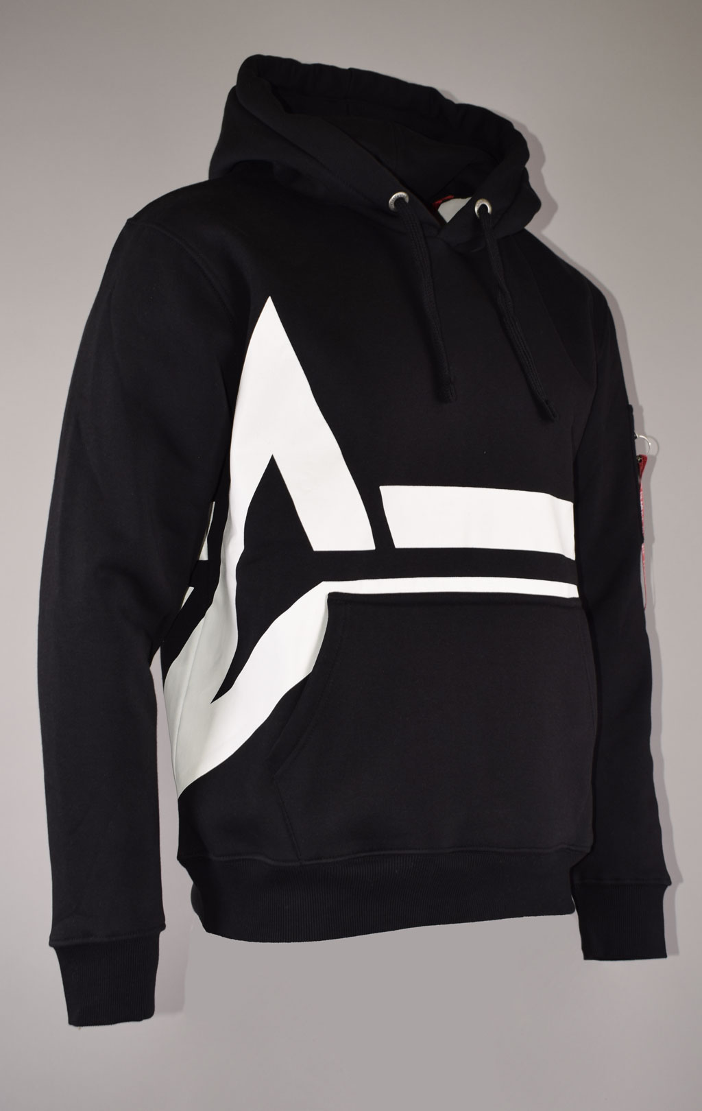 Толстовка ALPHA INDUSTRIES SIDE LOGO HOODY black 