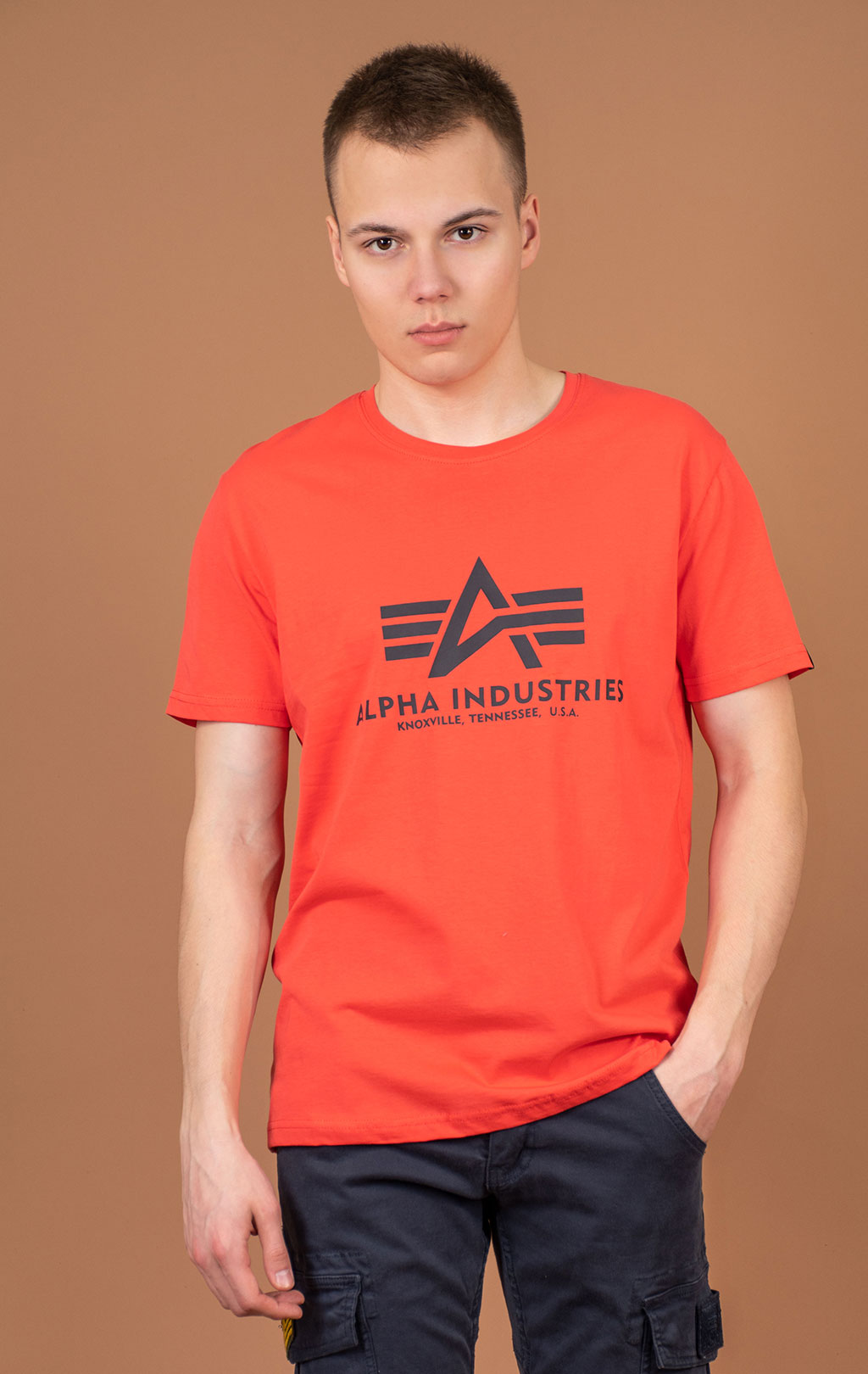 Футболка ALPHA INDUSTRIES BASIC T radiant red 