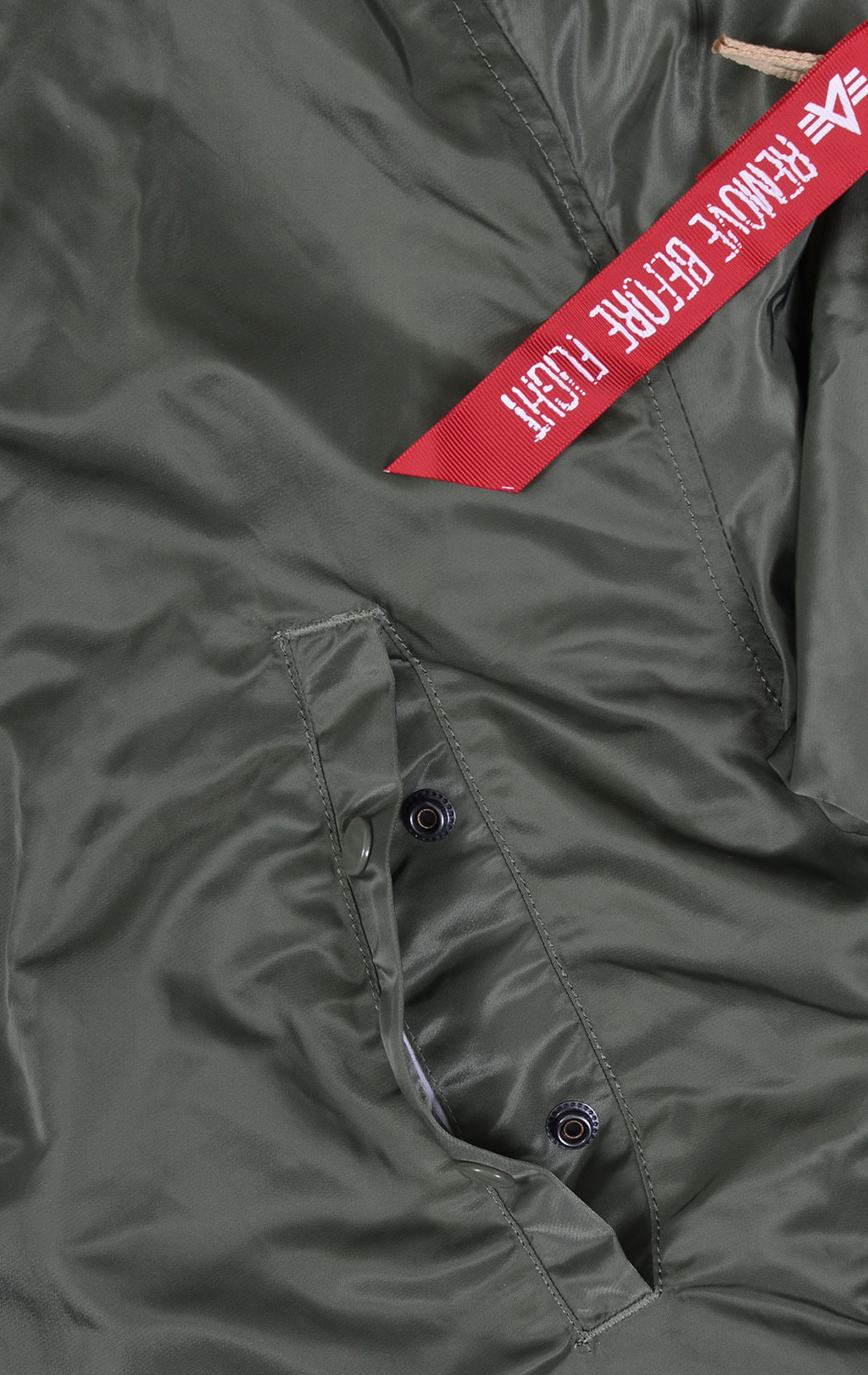 Аляска ALPHA INDUSTRIES N-3B ART VF big size натур. мех sage green 