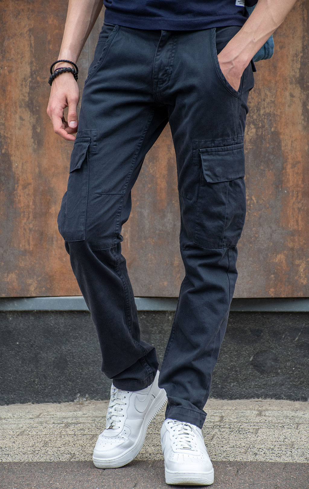 Брюки-карго ALPHA INDUSTRIES AGENT replica blue 