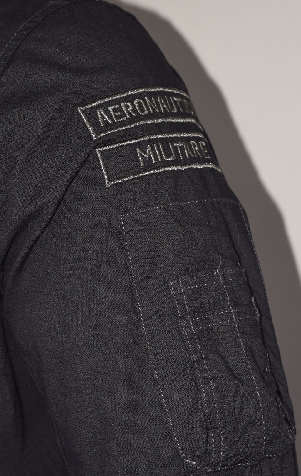 Ветровка-бомбер AERONAUTICA MILITARE SS 23 m/TR blue black (AB 2089) 
