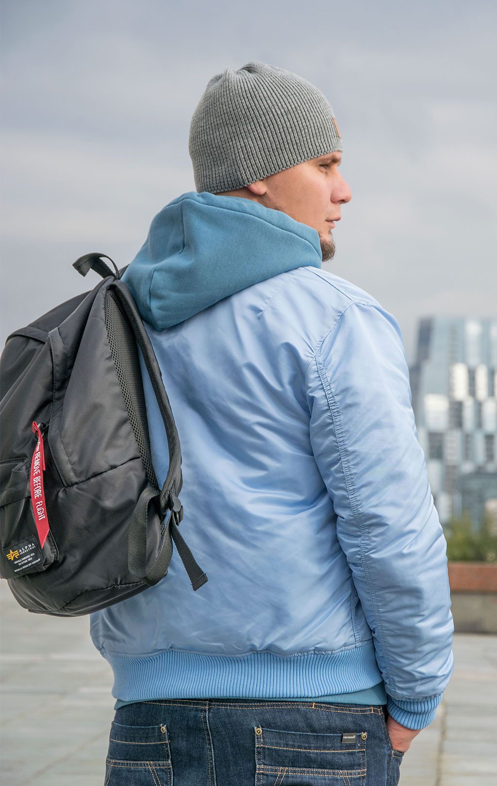 Бомбер ALPHA INDUSTRIES MA-1 VF 59 light blue 