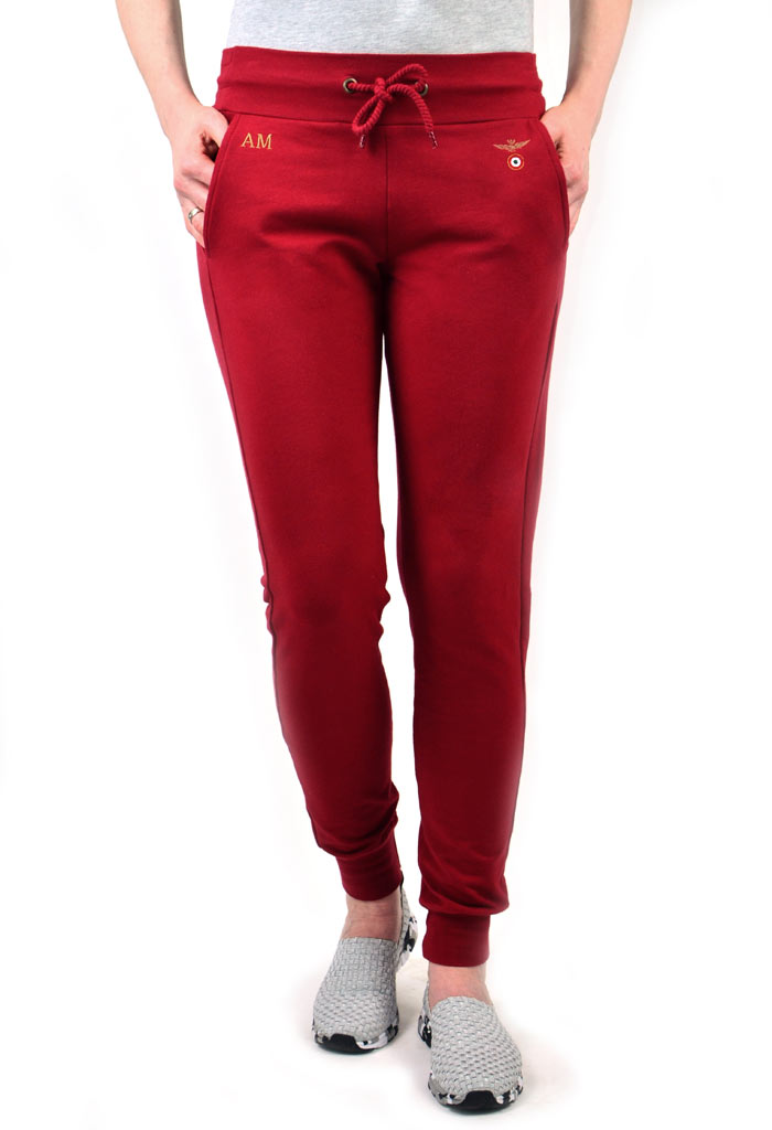 Женские брюки спортивные AERONAUTICA MILITARE rosso scuro (PF 683) 