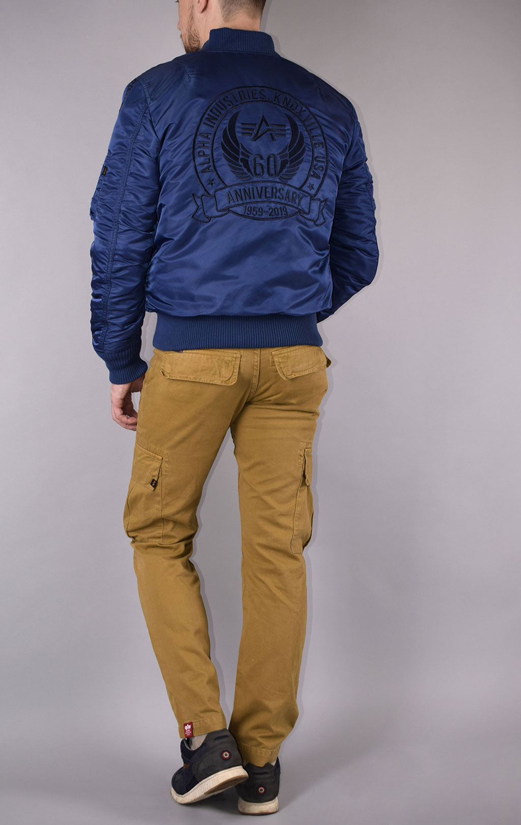 Бомбер ALPHA INDUSTRIES MA-1 60TH ANNIVERSARY new navy 