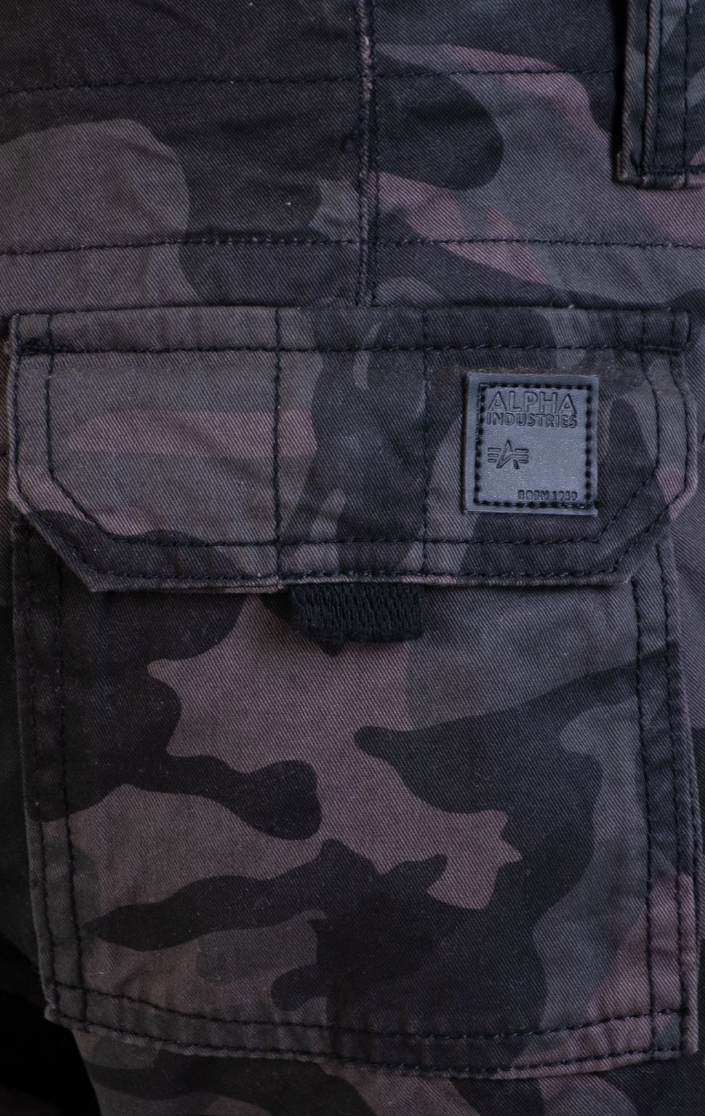 Брюки-карго ALPHA INDUSTRIES JET PANT big size black camo (#101212) 