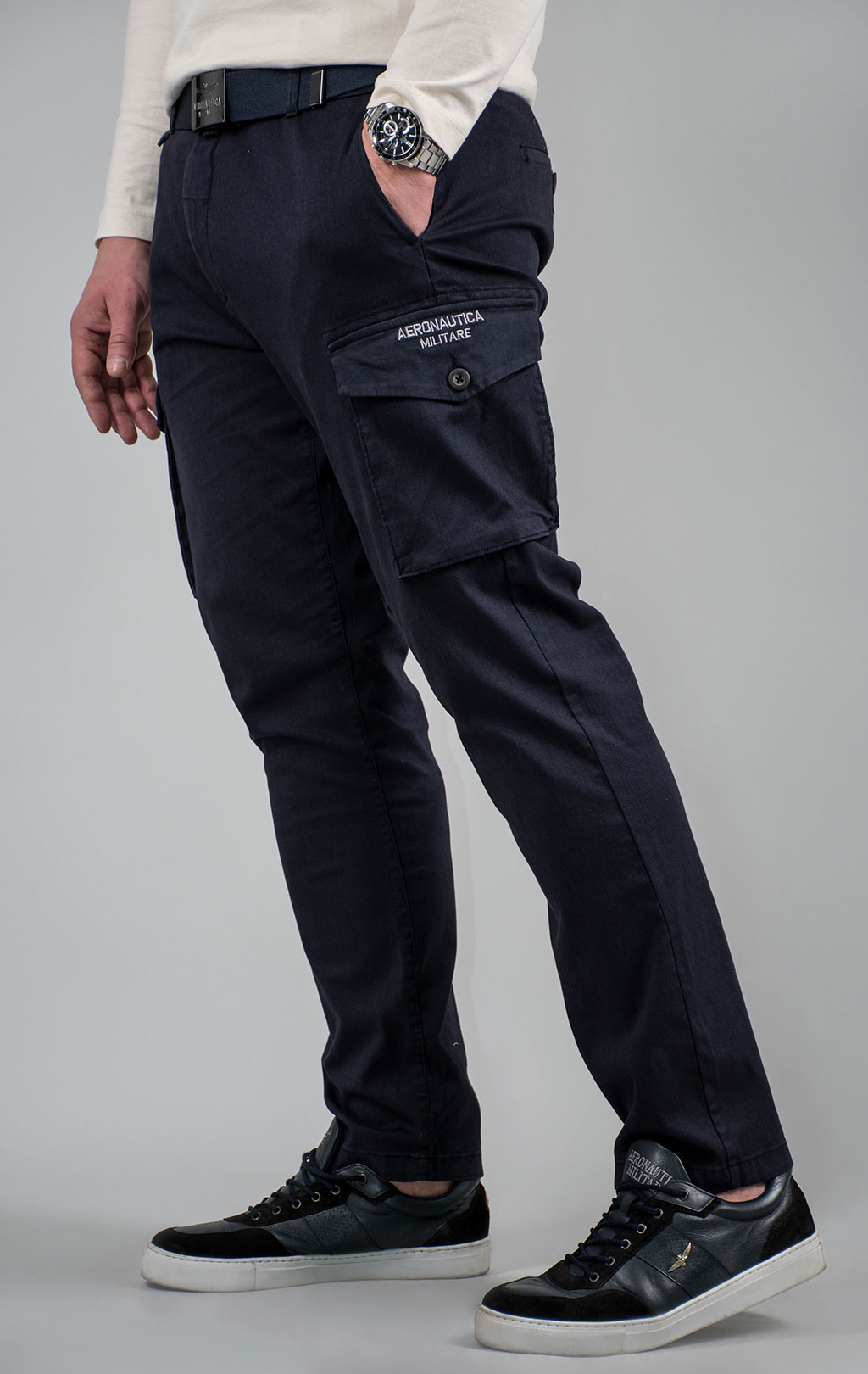 Брюки-карго AERONAUTICA MILITARE FW 24/25/BD dark blue (PA 1628) 