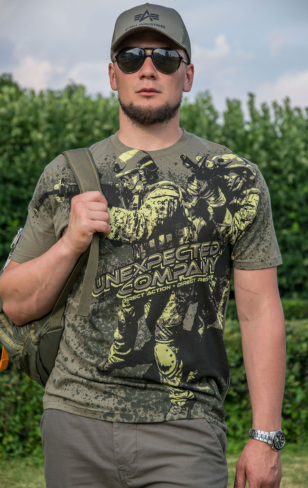 Футболка 7.62 UNEXPECTED COMPANY green (002-435) 