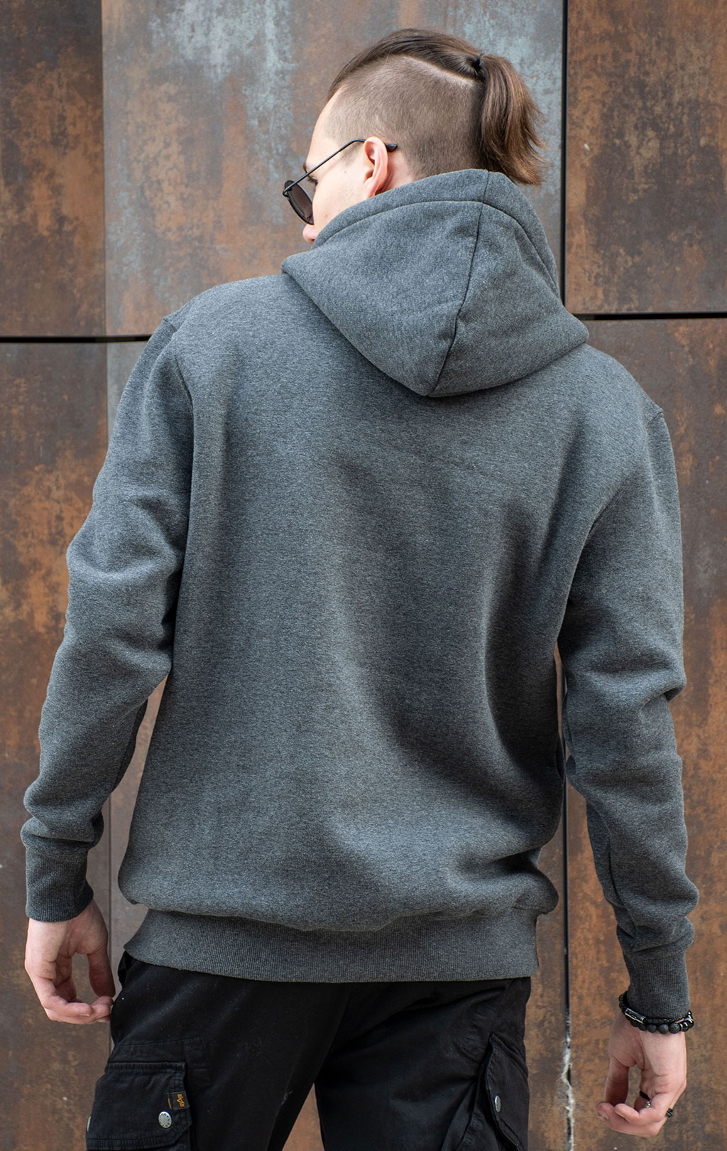 Толстовка ALPHA INDUSTRIES BASIC HOODY charcoal heather 