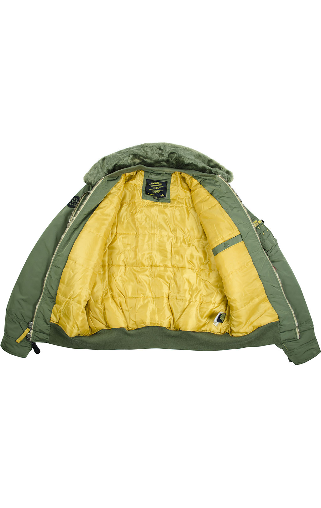 Куртка-пилот ALPHA INDUSTRIES B-15 AIR FRAME sage green 