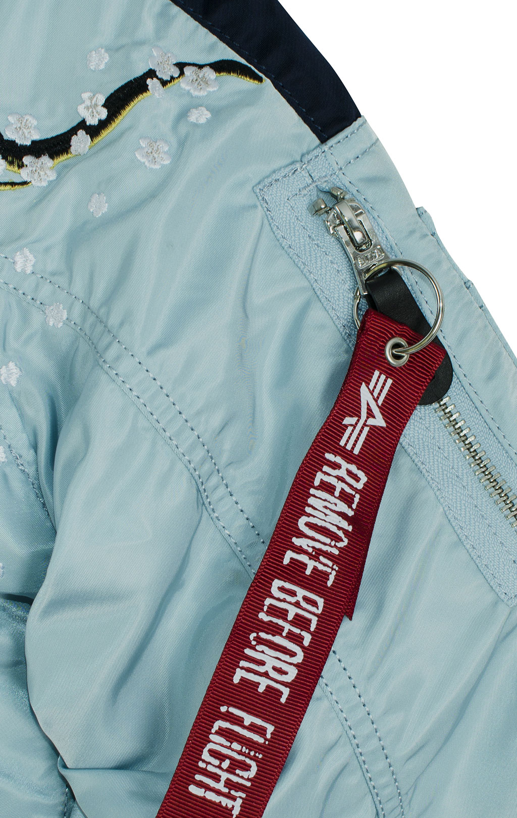 Женская куртка-бомбер лётная ALPHA INDUSTRIES MA-1 SOUVENIER air blue 