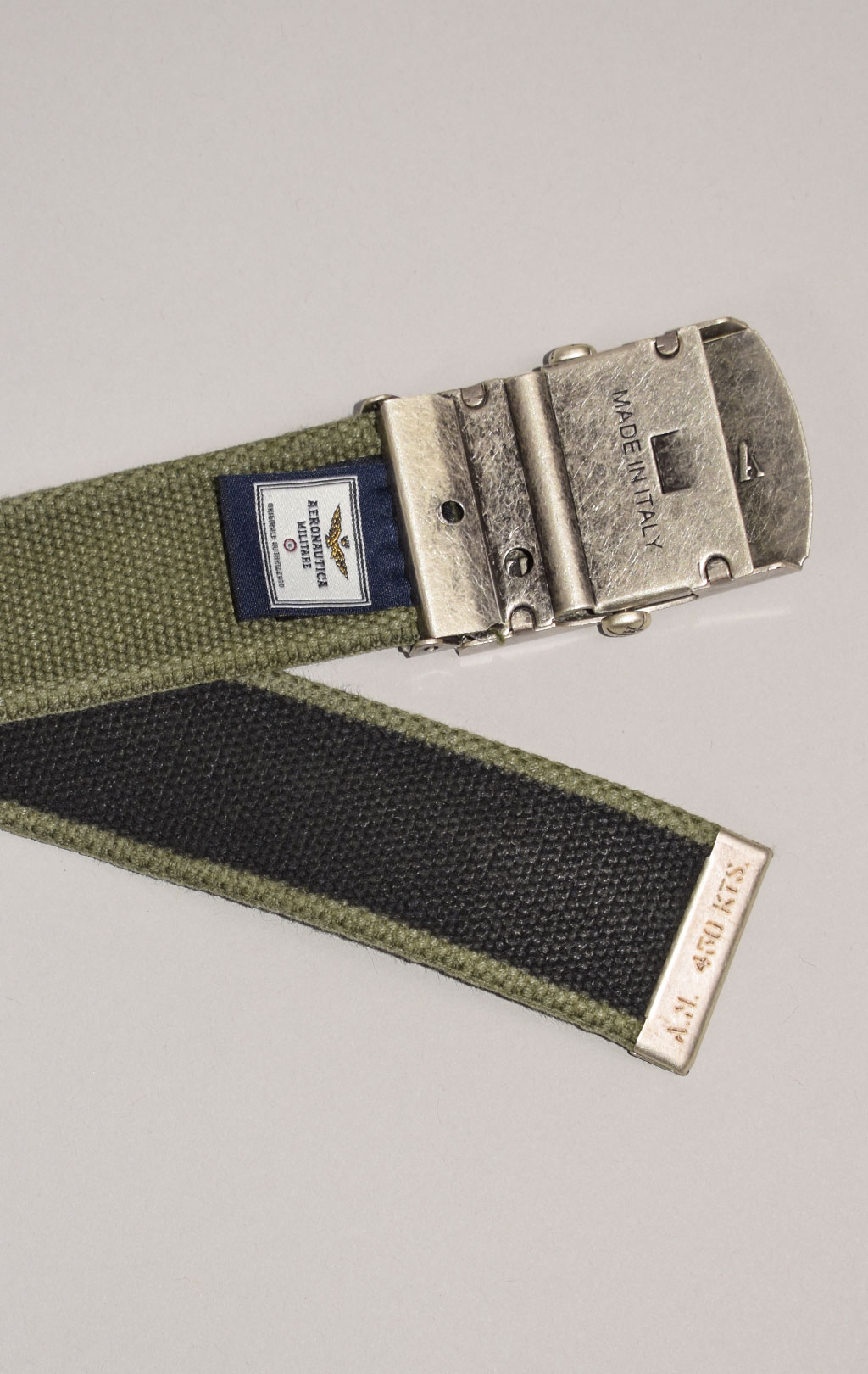 Ремень тканевый AERONAUTICA MILITARE FW 22/23/IT verde militare (CI 285) 