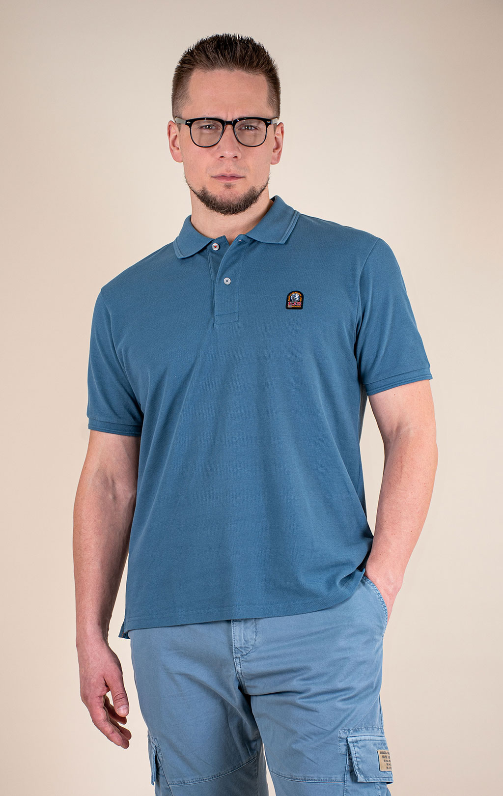 Футболка-поло PARAJUMPERS POLO HOBART SS 26 marine 