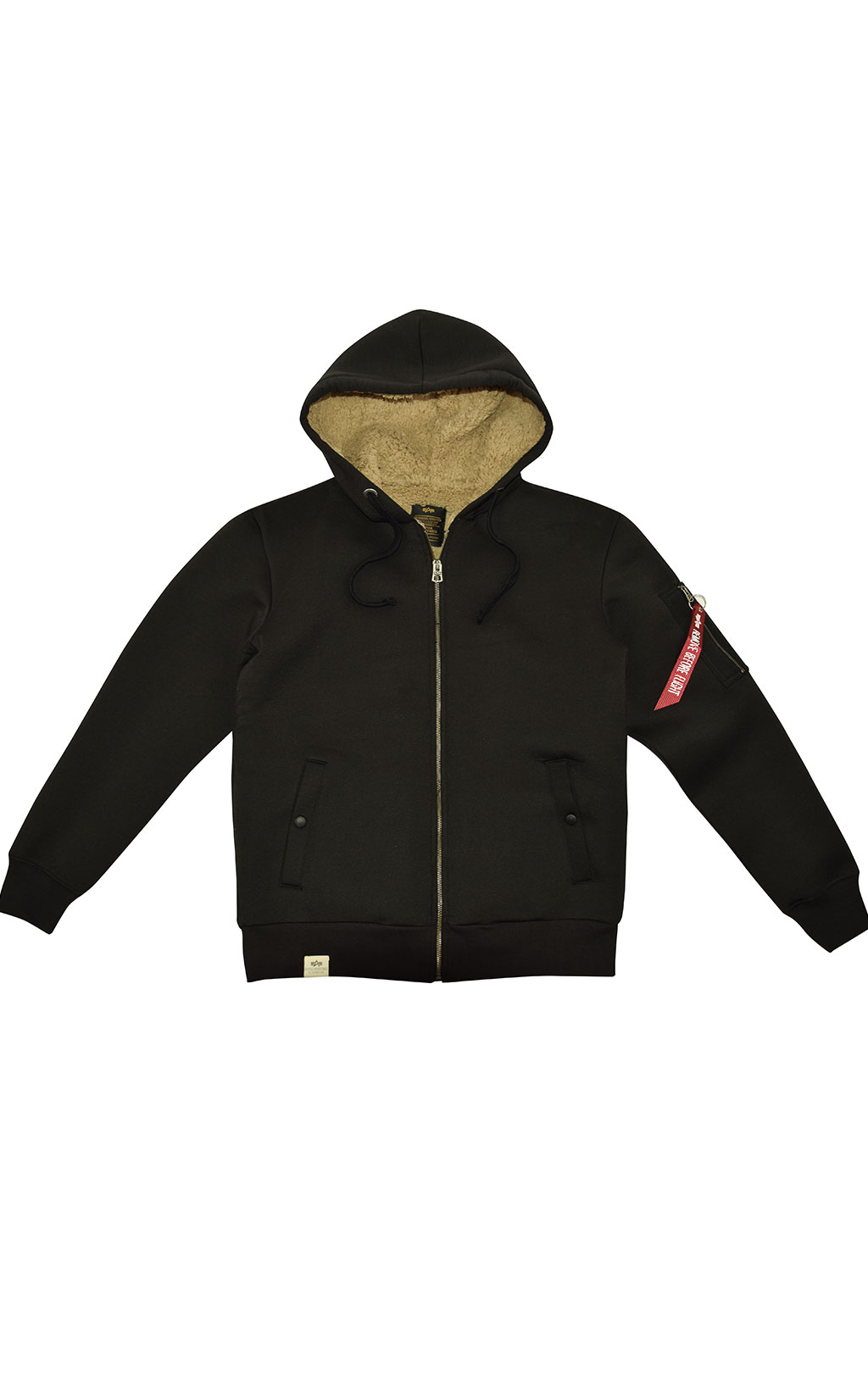 Толстовка ALPHA INDUSTRIES SCUBA ZIP HOODY CW black 