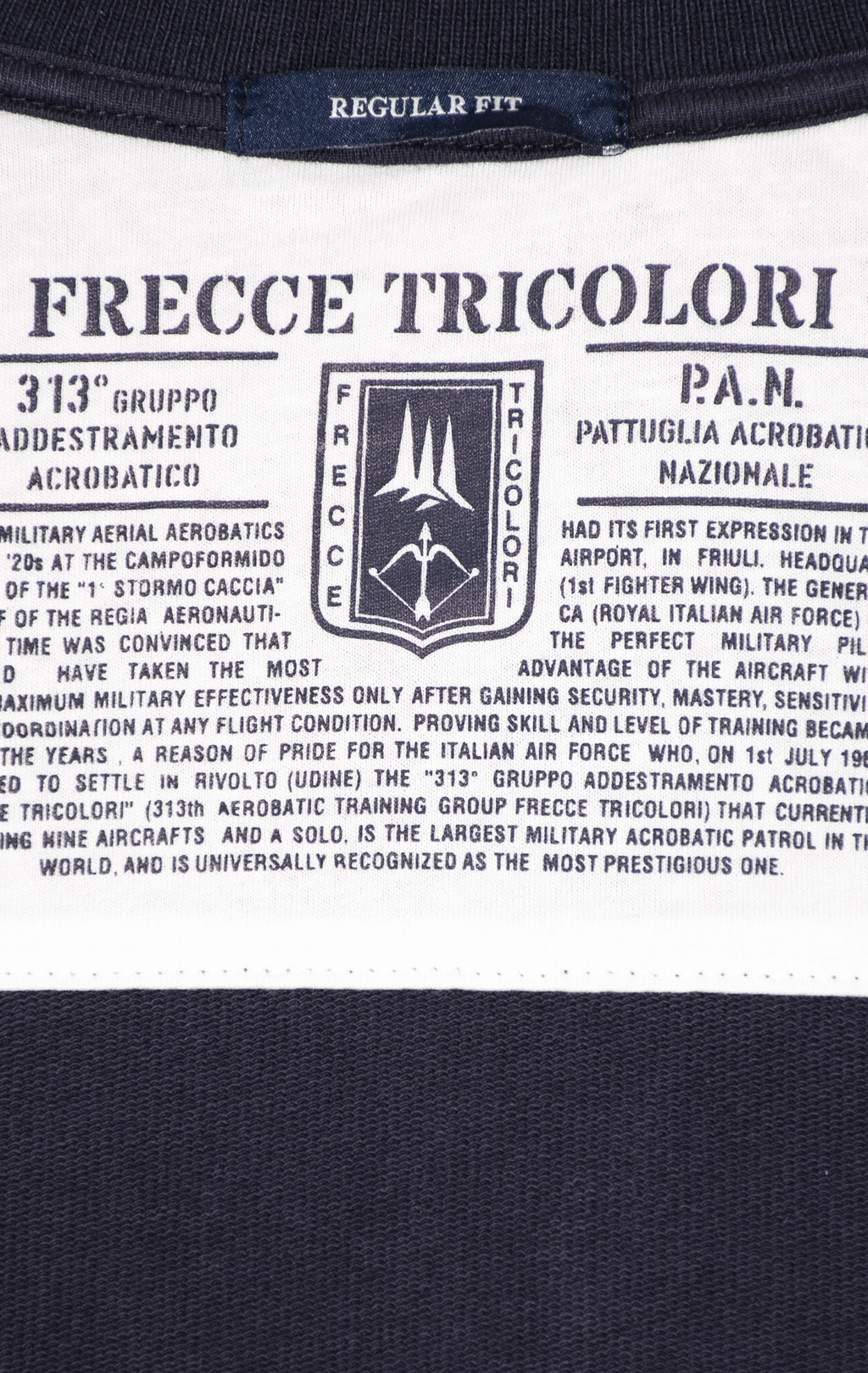 Олимпийка AERONAUTICA MILITARE SS 24 m/BD blue navy (FE 1756) 