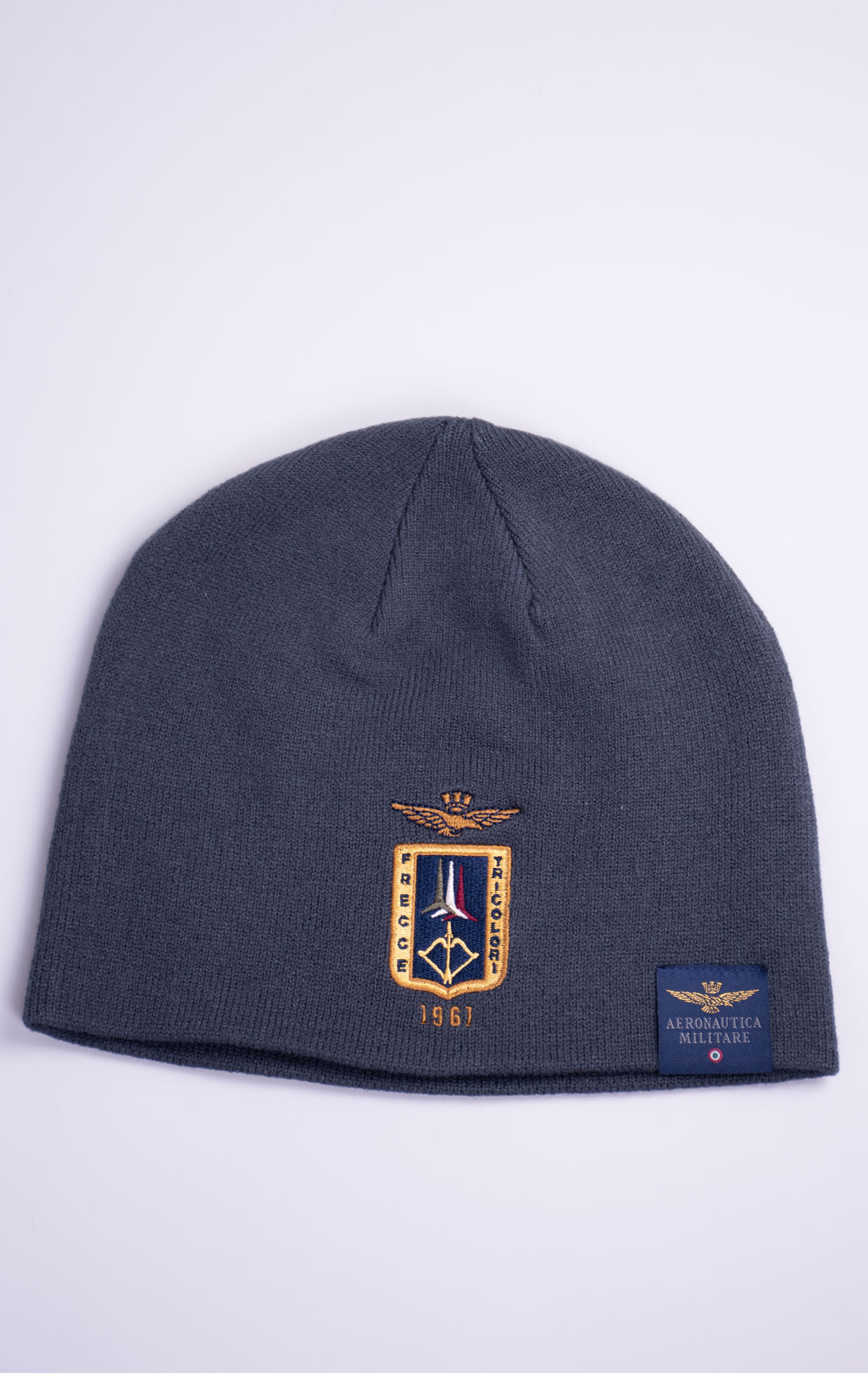 Шапка вязаная AERONAUTICA MILITARE FW 26/27/CN shark (CU 0092) 