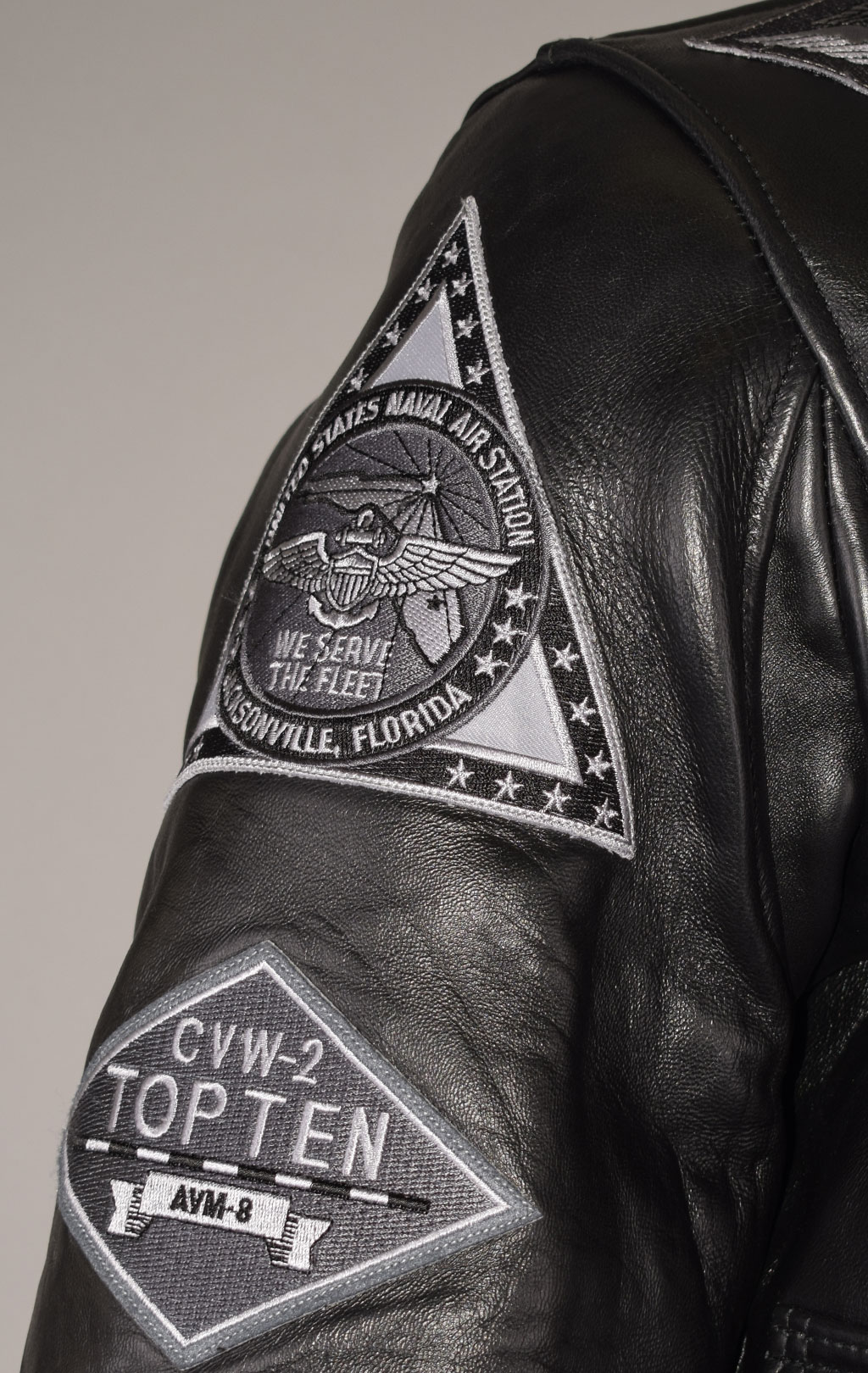 Куртка летная COCKPIT G-1 STEALTH TOP GUN кожа black (Z21W106) 
