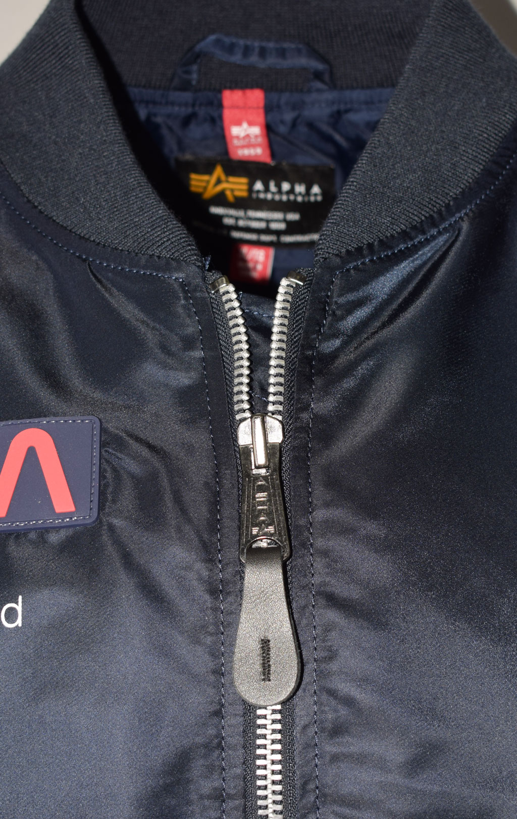 Бомбер-ветровка ALPHA INDUSTRIES L-2B NASA GEN-II FLIGHT JACKET SS 23 m replica blue 