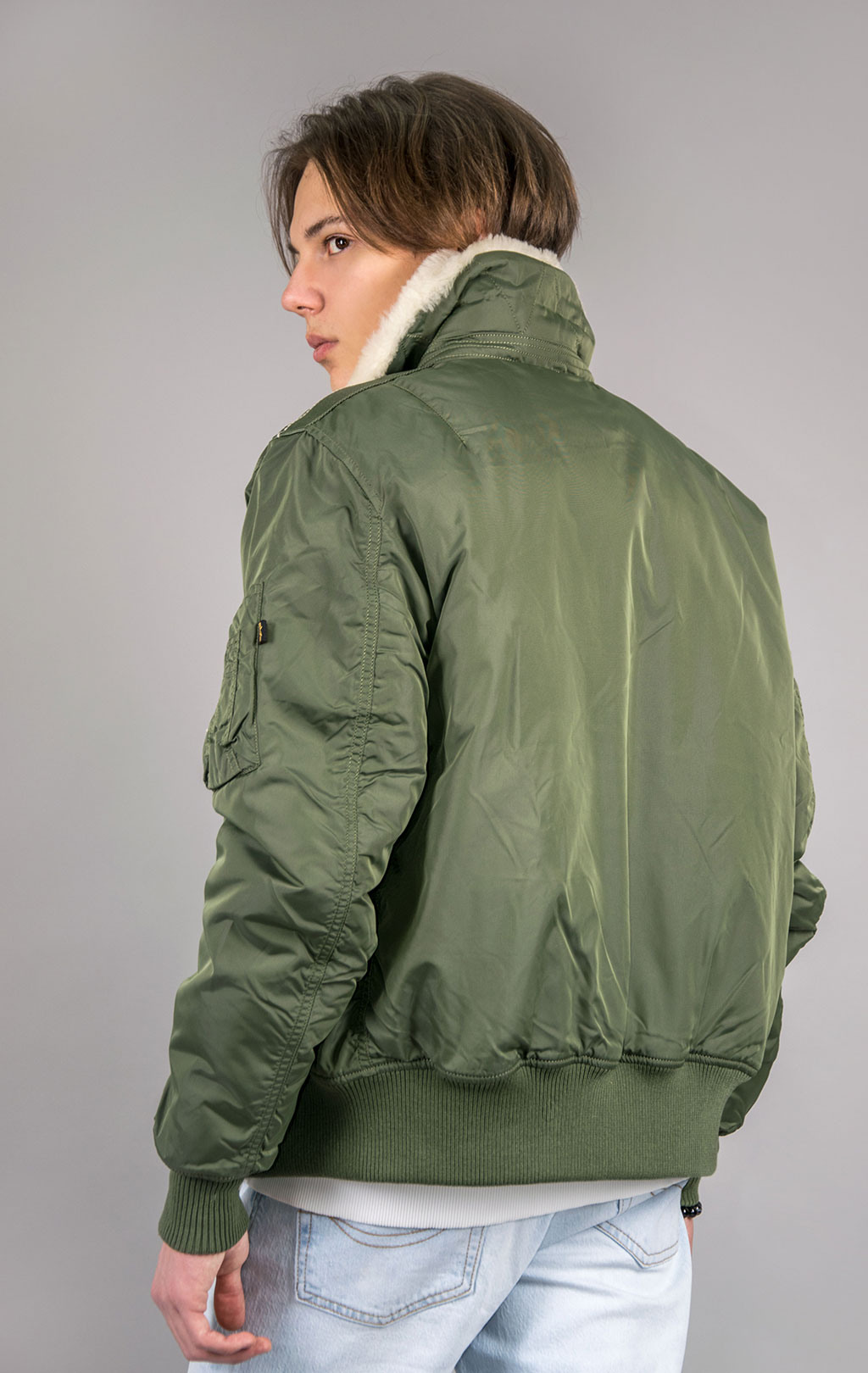 Куртка-пилот ALPHA INDUSTRIES INJECTOR-III sage green 