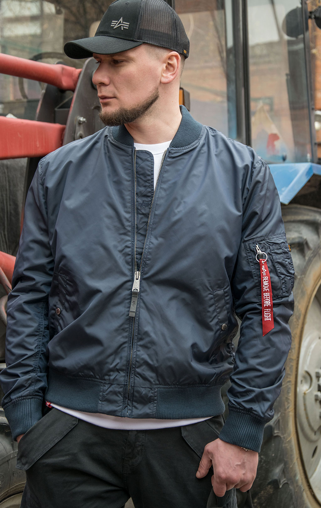 Ветровка-бомбер ALPHA INDUSTRIES MA-1 TT rep. blue 