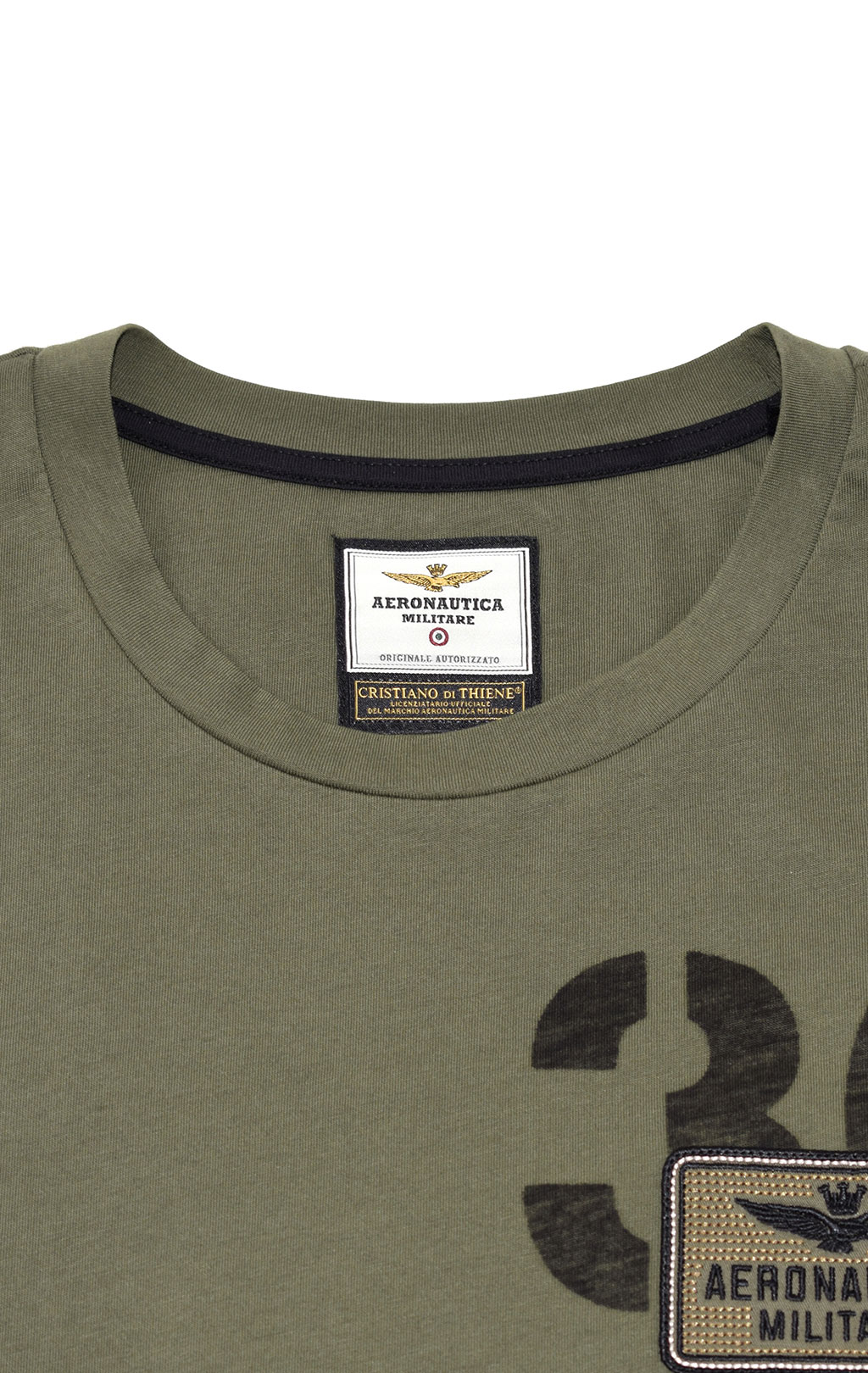 Футболка AERONAUTICA MILITARE SS 21/TR verde scuro (TS 1868) 