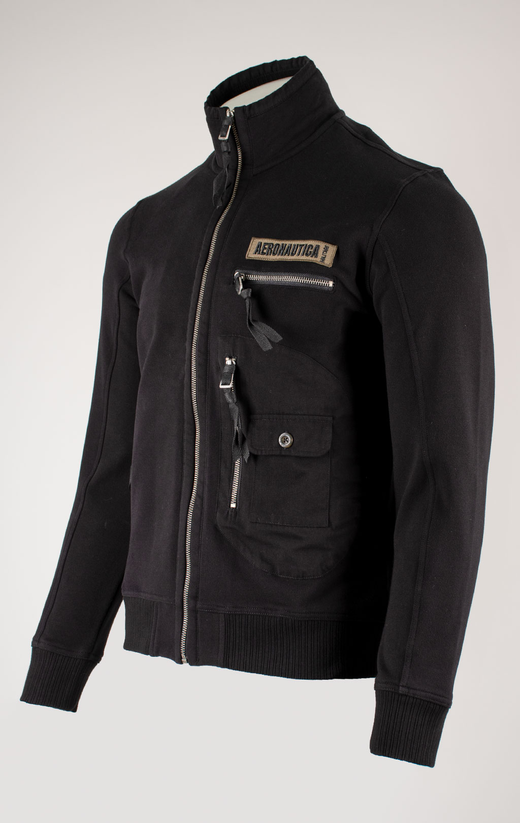 Олимпийка AERONAUTICA MILITARE big size FW 25/26/TR jet black (FE 2069) 