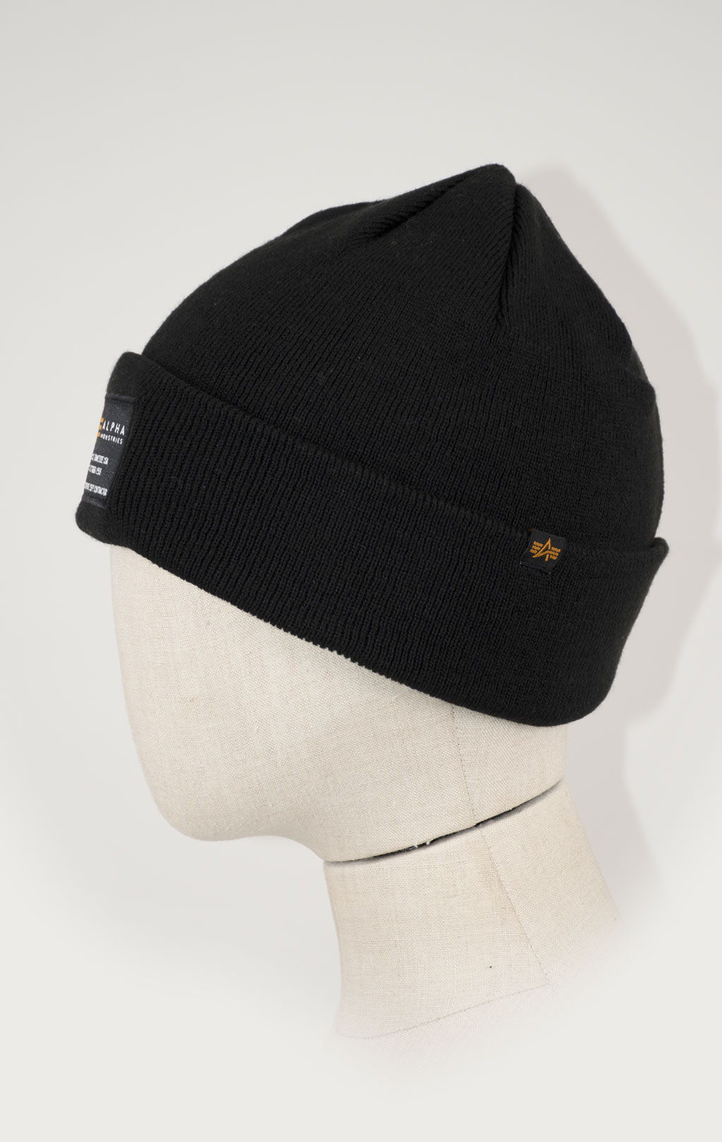 Шапка ALPHA INDUSTRIES CREW BEANIE black 