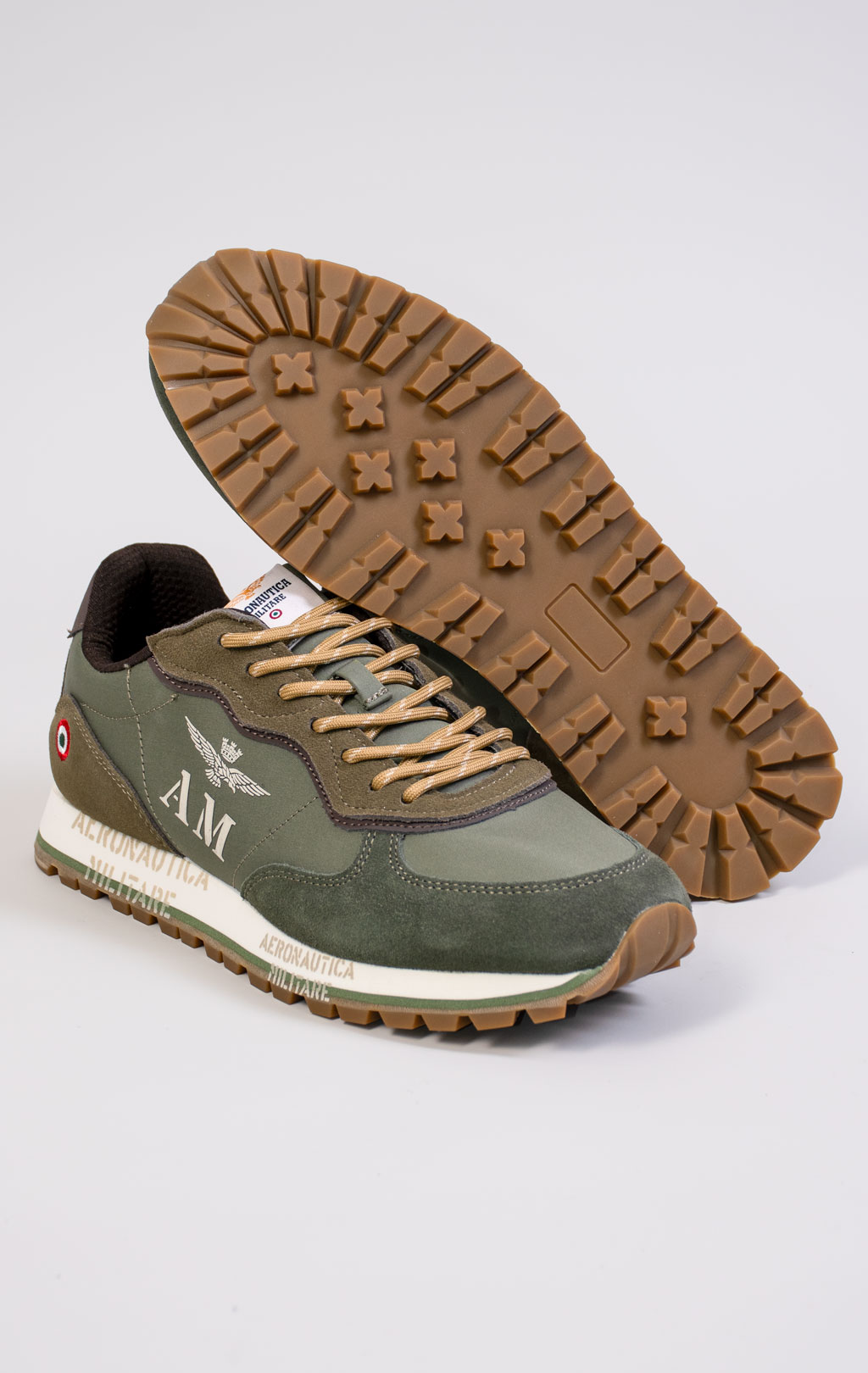 Кроссовки AERONAUTICA MILITARE (SC 0320) FW 25/26/CN verde militare 