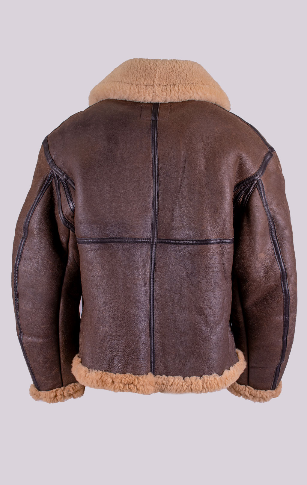 Куртка-пилот COCKPIT RAF big size овчина brown (Z2109) 