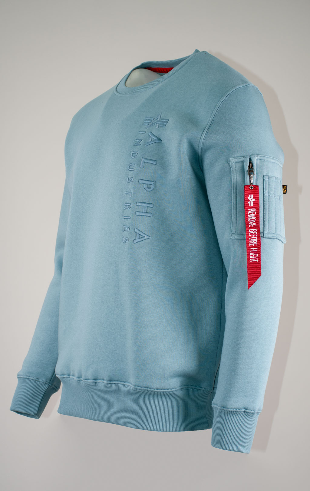 Свитшот ALPHA INDUSTRIES EMB SWEATER greyblue 