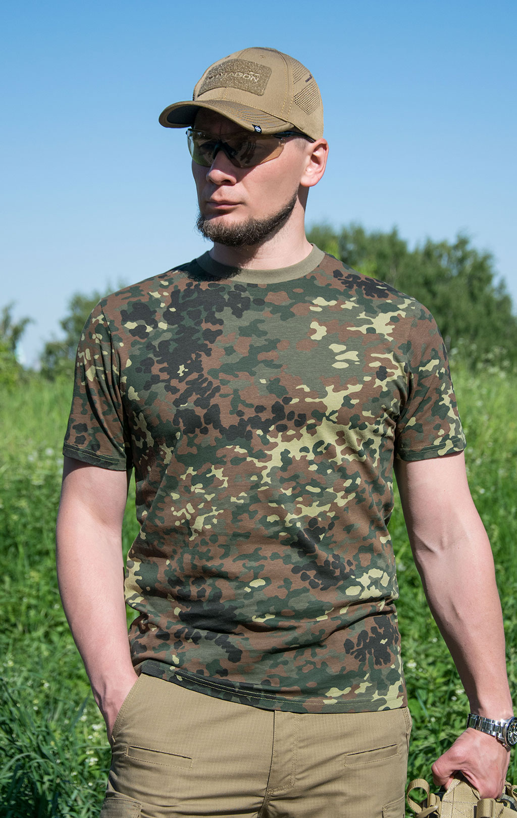 Футболка полевая flecktarn Германия